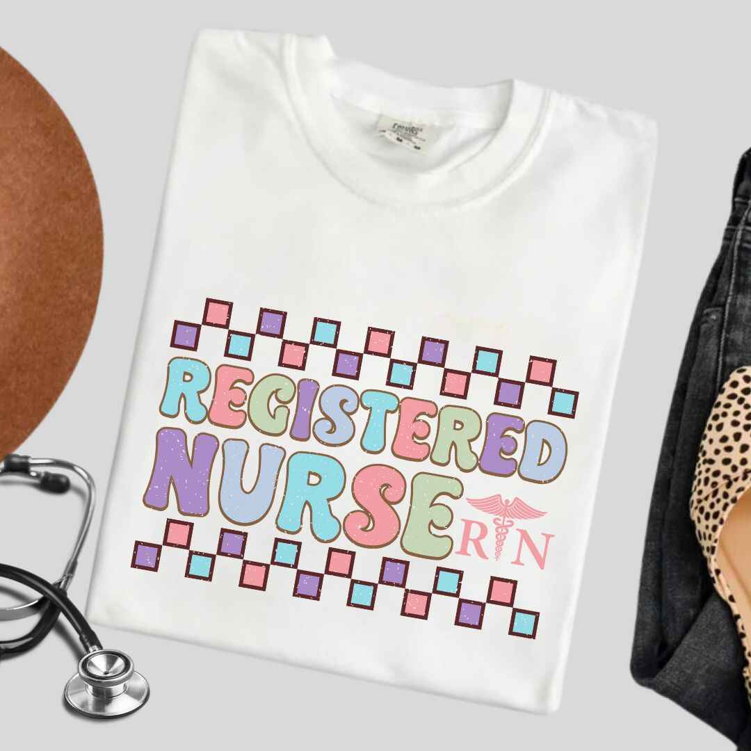 Registered Nurse Retro T-shirt