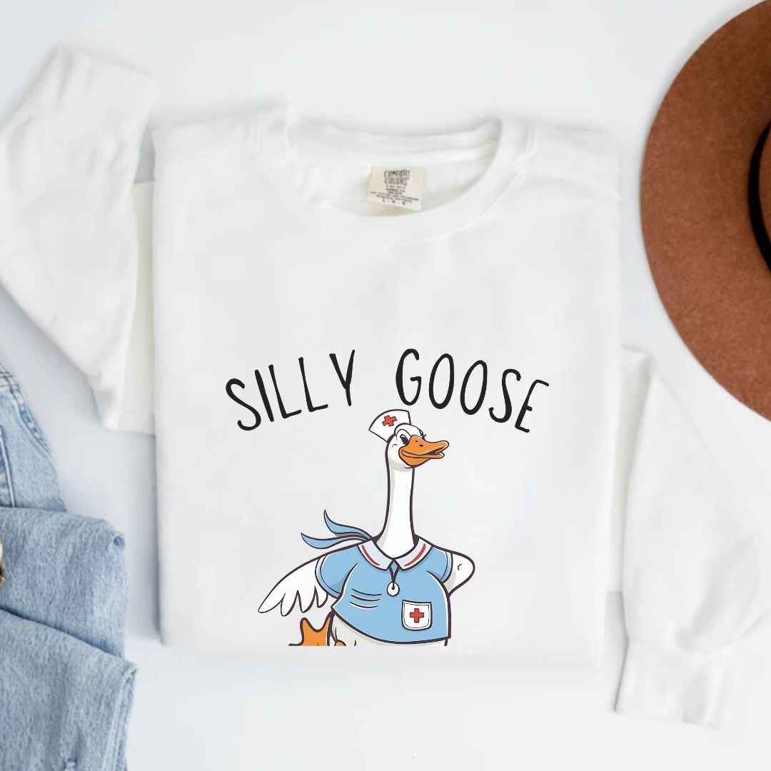 Silly Goose Nurse Club Funny Sweatshirt