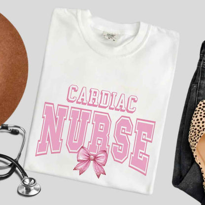 Cardiac Nurse College Coquette T-shirt