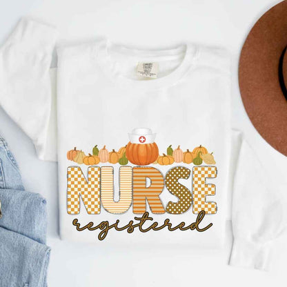 Registered Nurse Pumpkin Fall Sweatshirt