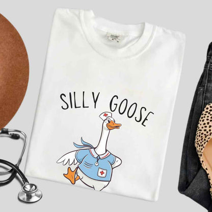 Silly Goose Nurse Club Funny T-shirt