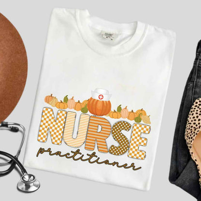 Nurse Practitioner Pumpkin Fall T-shirt