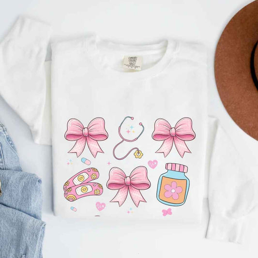 Girly Coquette Nurse Sweatshirt