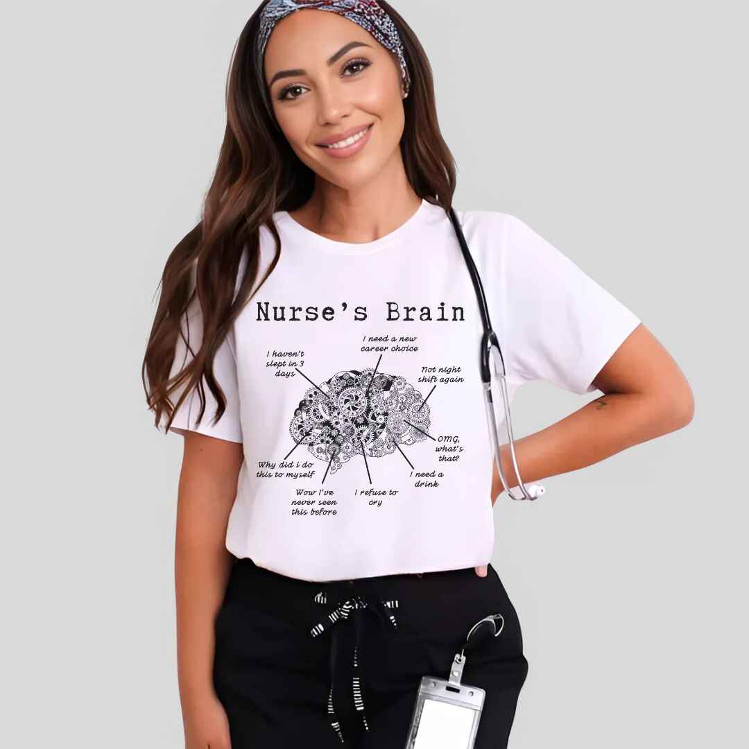 Nurse's Brain Funny T-shirt