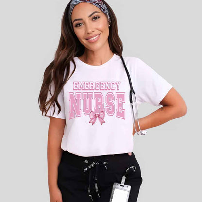 Emergency Nurse College Coquette T-shirt