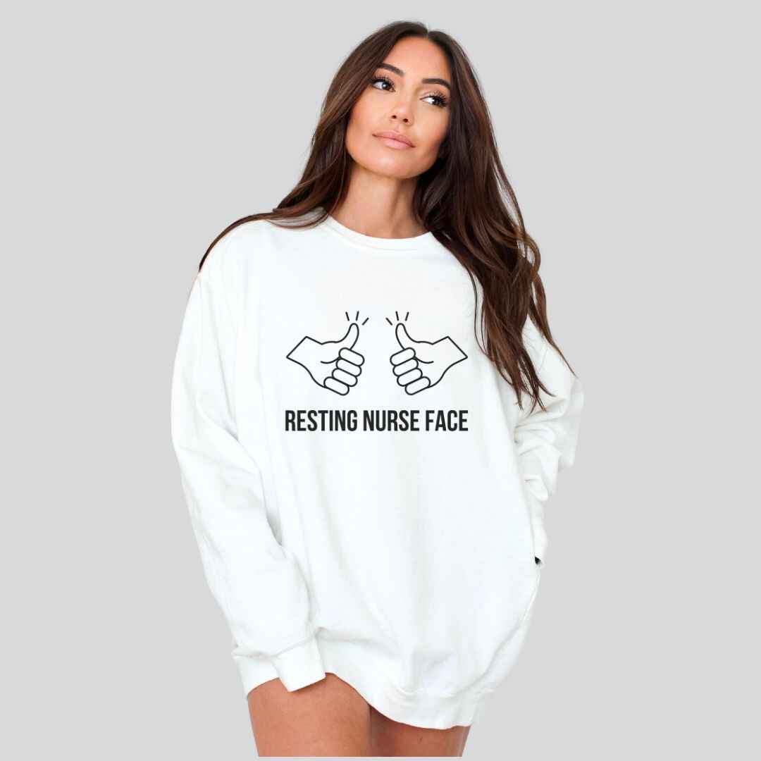 Resting Nurse Face Sweatshirt