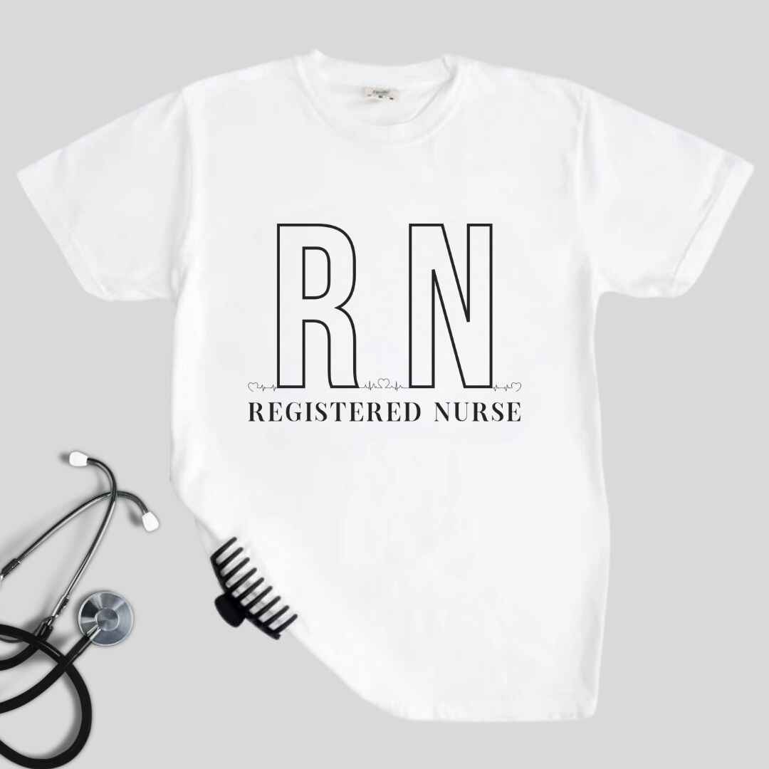 Registered Nurse RN EKG Minimalist T-shirt