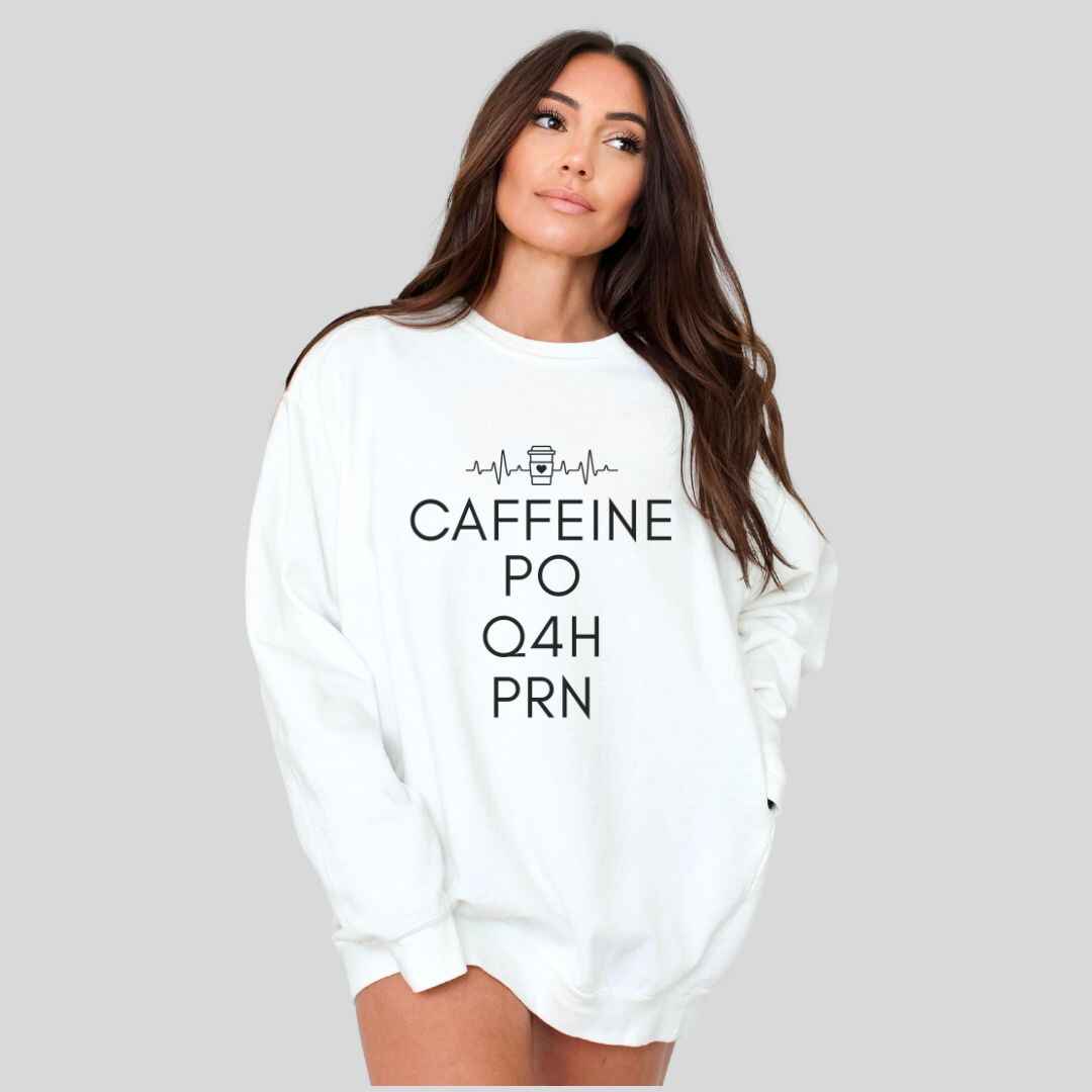Caffeine, PO, Q4H, PRN Sweatshirt