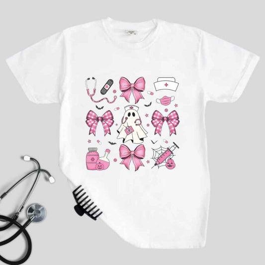 Spooky Nurse Coquette T-shirt