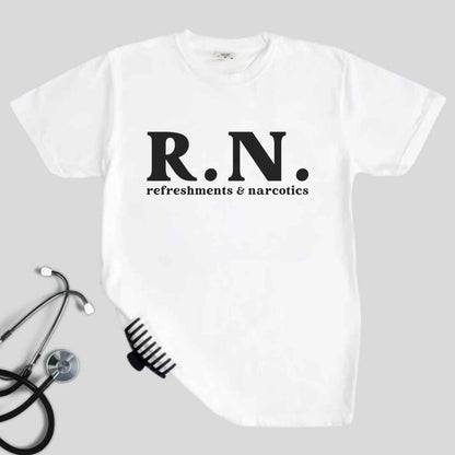 Refreshments & Narcotic Funny T-shirt