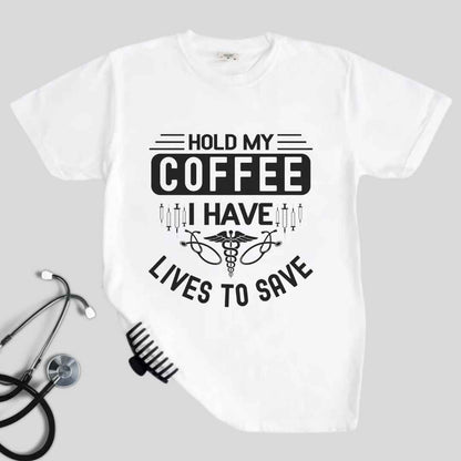 Hold My Coffee Funny T-shirt