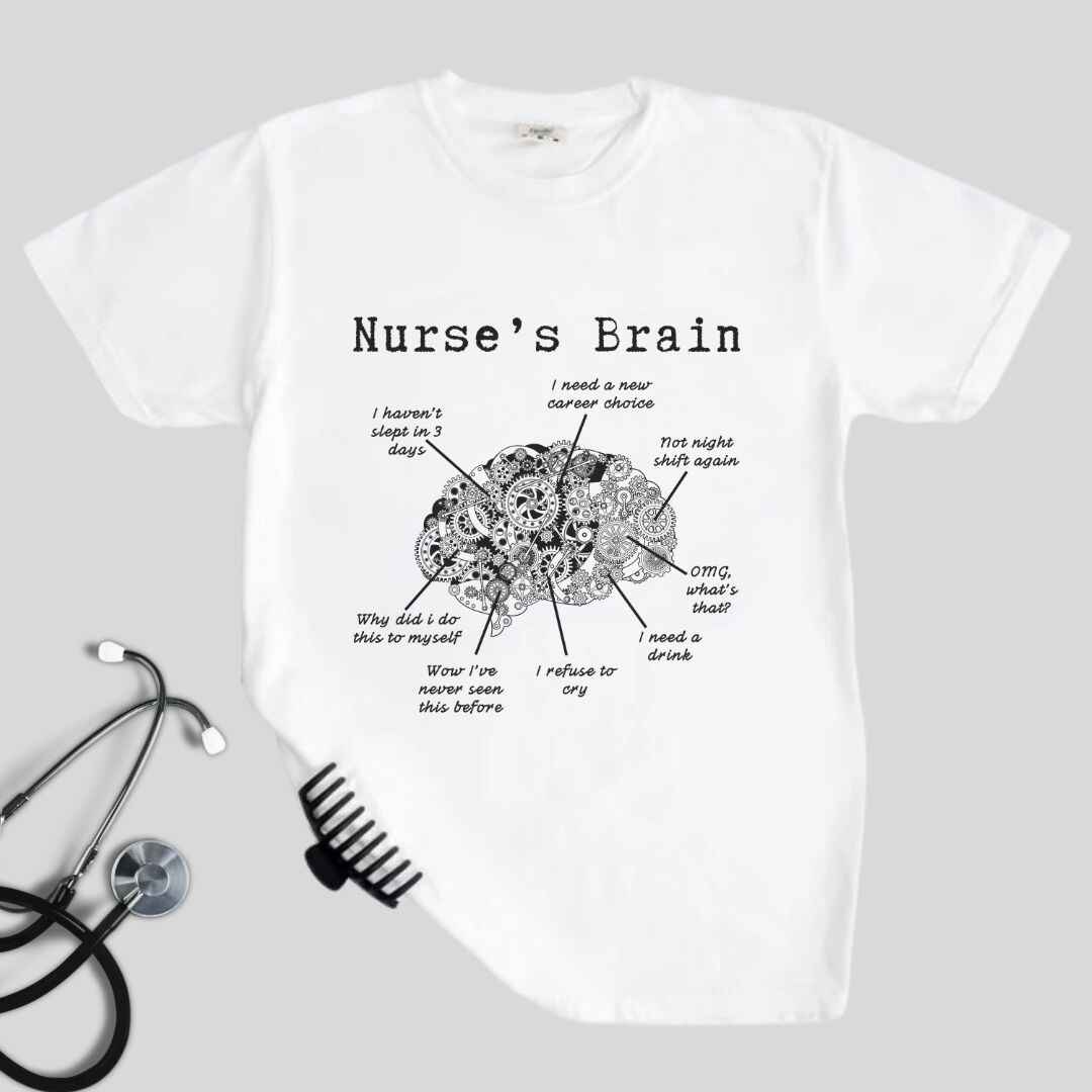 Nurse's Brain Funny T-shirt