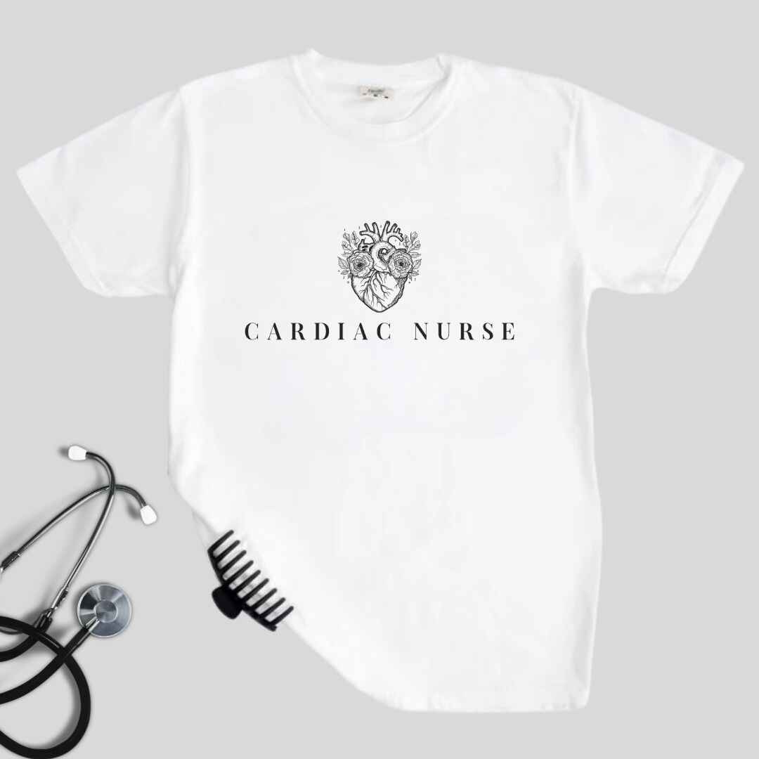 Cardiac Nurse Heart Anatomy Minimalist T-shirt