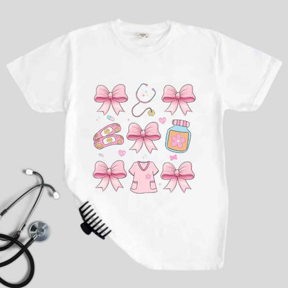 Girly Coquette Nurse T-shirt