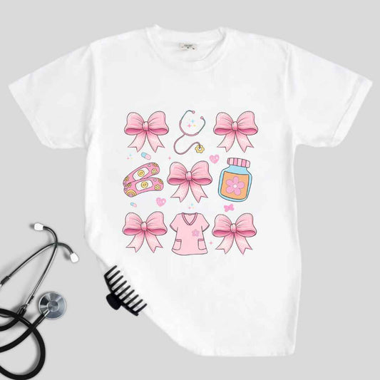 Girly Coquette Nurse T-shirt