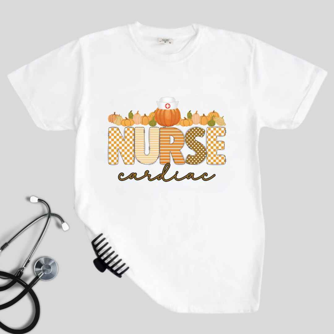 Cardiac Nurse Pumpkin Fall T-shirt