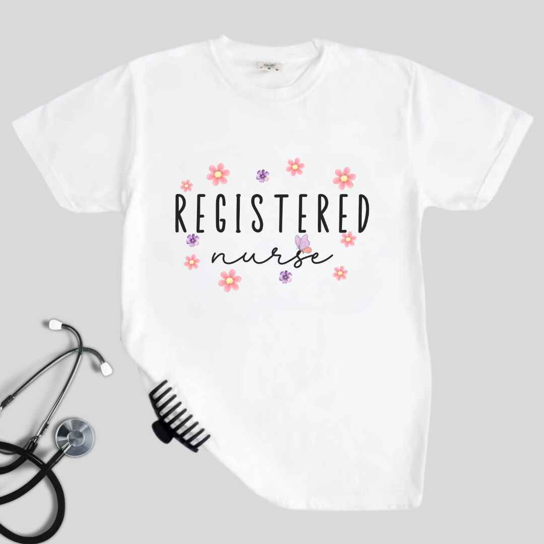 Registered Nurse Floral T-shirt