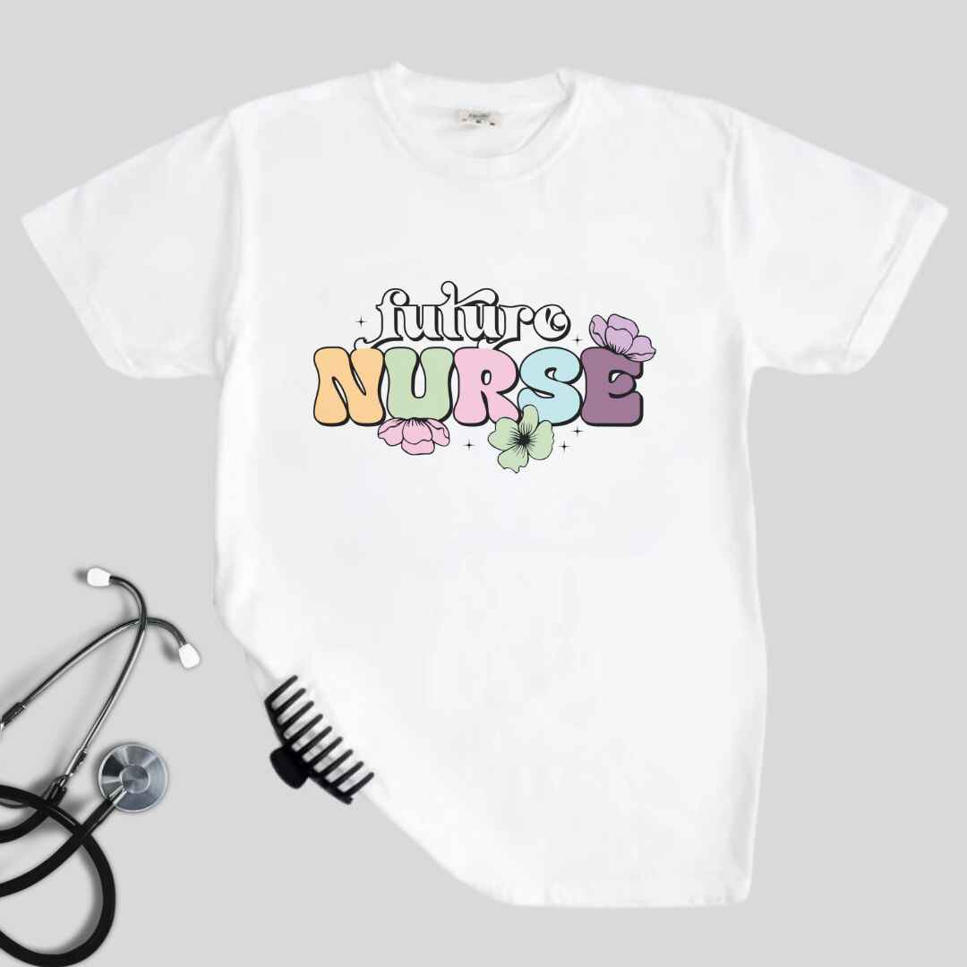 Floral Future Nurse T-shirt