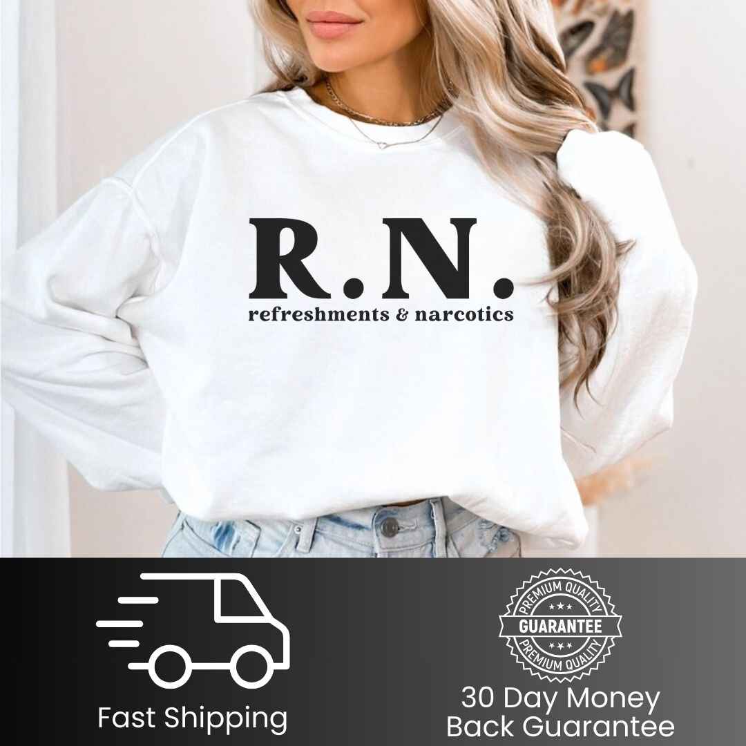 Refreshments & Narcotics Funny Sweatshirt