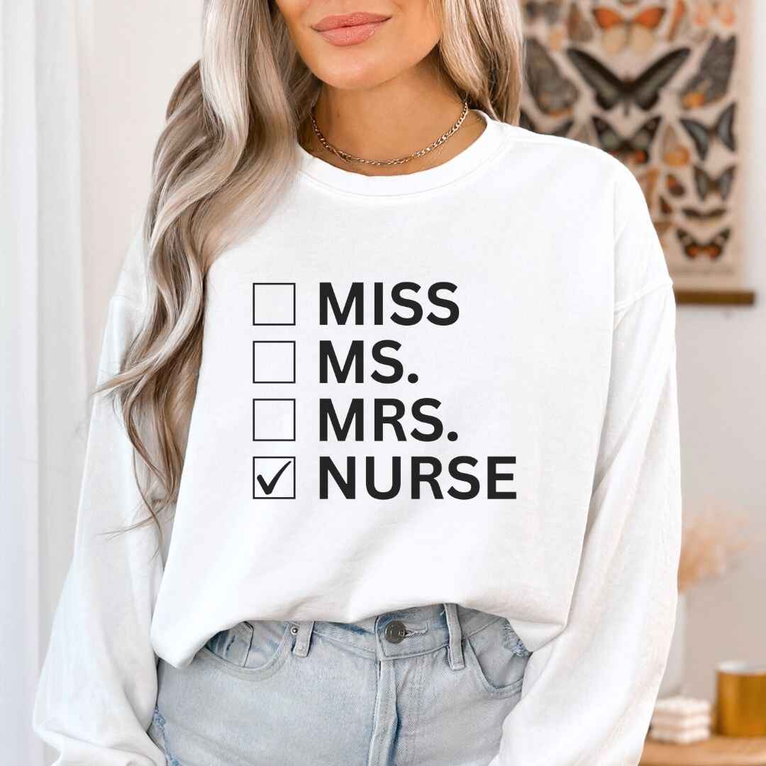Nurse Checkbox Sweatshirt