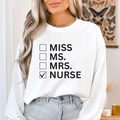 Nurse Checkbox Sweatshirt