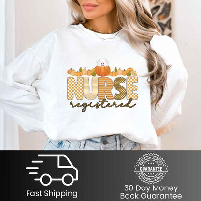 Registered Nurse Pumpkin Fall Sweatshirt