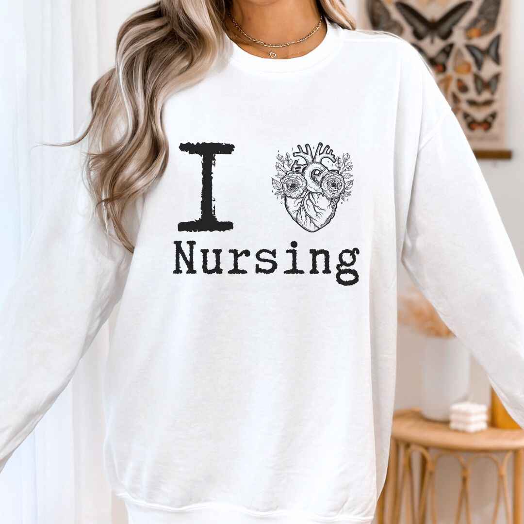I Heart Nursing Sweatshirt