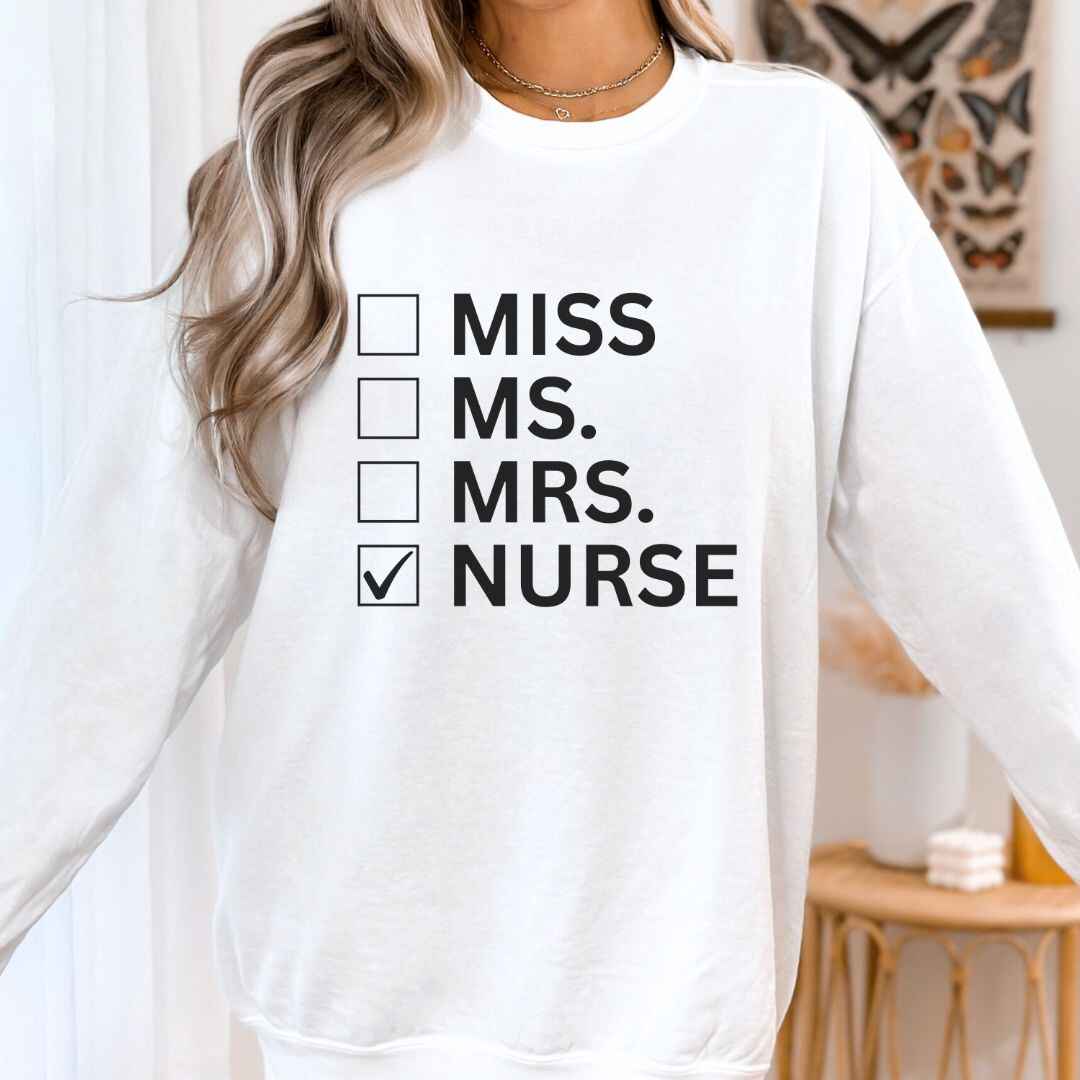 Nurse Checkbox Sweatshirt