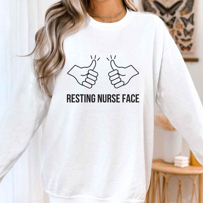 Resting Nurse Face Sweatshirt