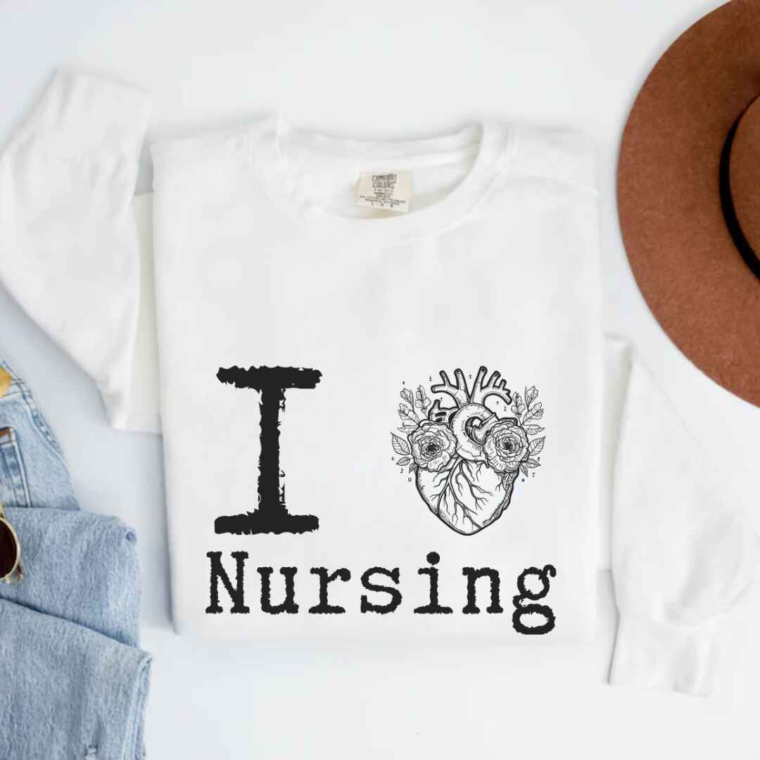 I Heart Nursing Sweatshirt