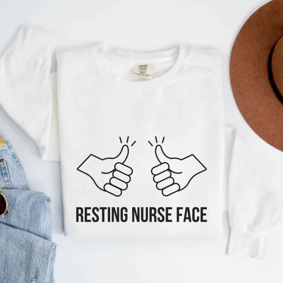 Resting Nurse Face Sweatshirt