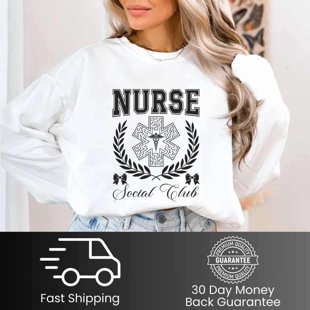 Nurse, Social Club Coquette Sweatshirt