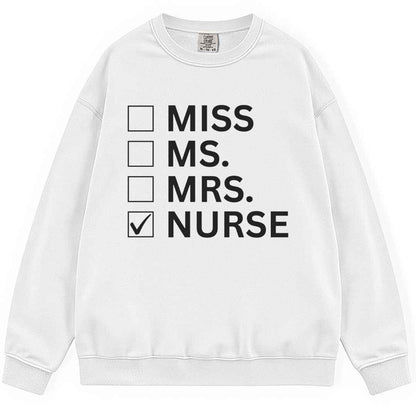 Nurse Checkbox Sweatshirt