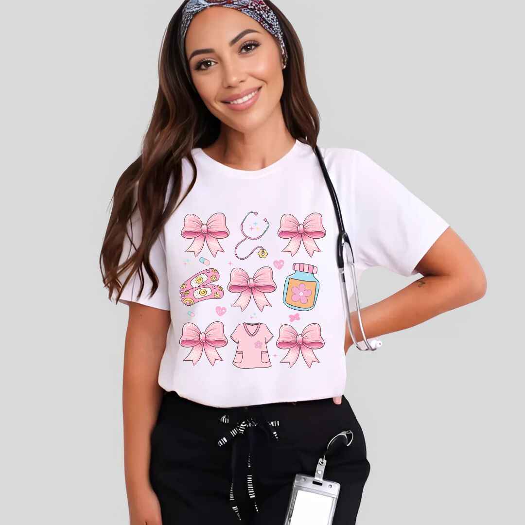 Girly Coquette Nurse T-shirt