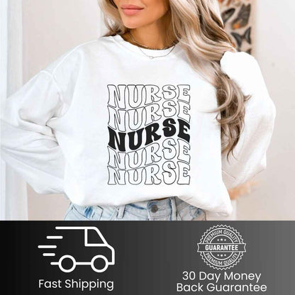 General Nurse Wavy Nurse Sweatshirt