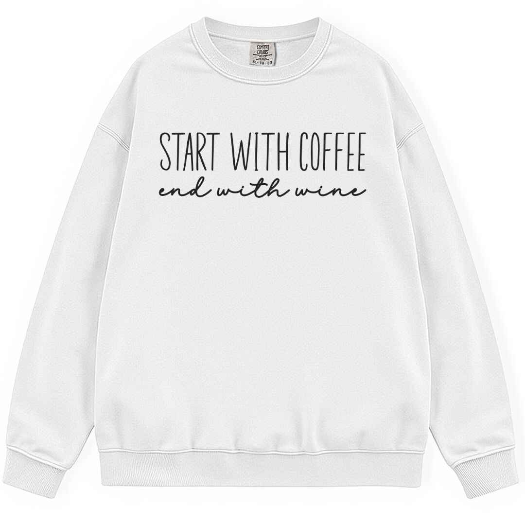 Start With Coffee Sweatshirt