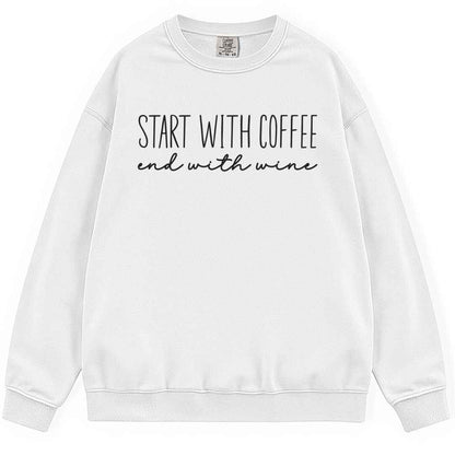 Start With Coffee Sweatshirt