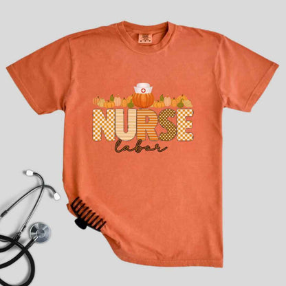 Labor And Delivery L&D Pumpkin Fall Nurse T-shirt